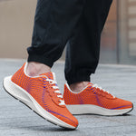 Men’s Orange Dotted Pattern Running Sneakers
