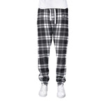 Men’s Black & White Plaid Sweatpants