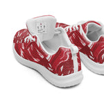 Men’s Red Abstract Running Sneakers