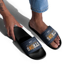 Men's "Stay Strong" Navy Slide Sandals