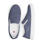 Men's Blue Textured Slip-On Shoes