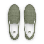 Men's Olive Textured Slip-On Shoes