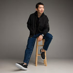 Men's Black Slip-On Shoes