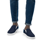 Men's Navy Blue Slip-On Shoes