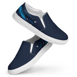 Men's Navy Blue Slip-On Shoes