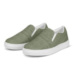 Men's Olive Textured Slip-On Shoes