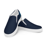 Men's Navy Blue Slip-On Shoes