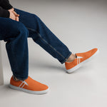 Men's Vibrant Orange Slip-On Shoes