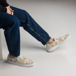 Men's Ancient Script Printed Slip-On Shoes