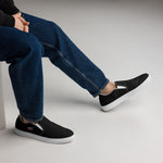 Men's Black Slip-On Shoes