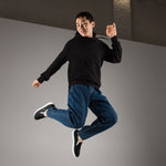 Men's Black Slip-On Shoes