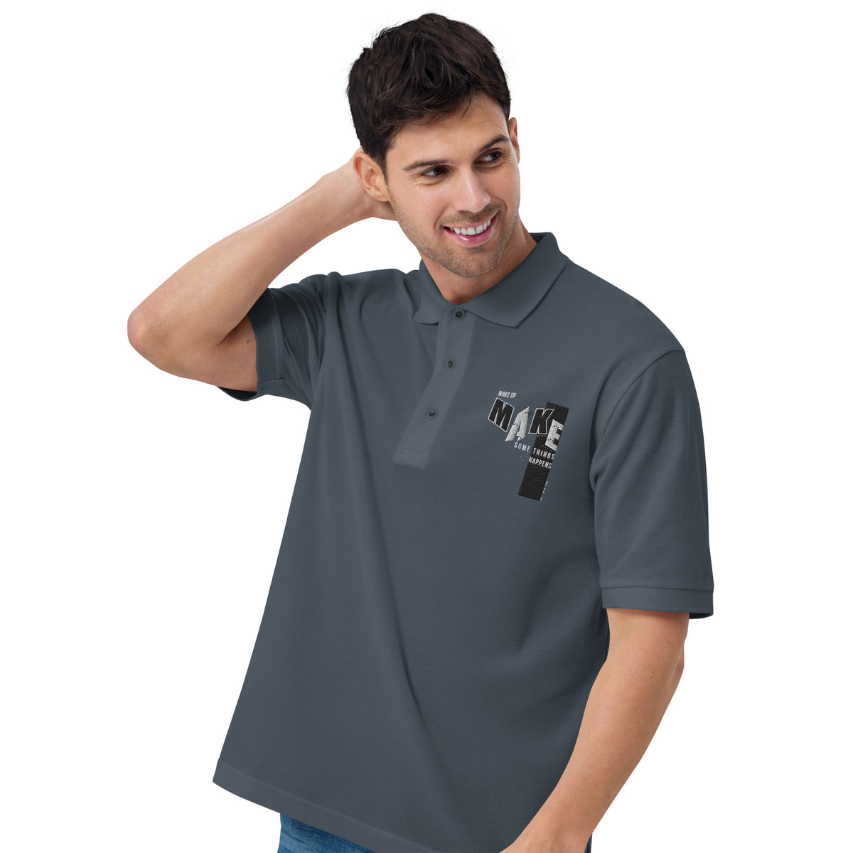 Men's SolidPremium Polo Neck Cotton T-Shirt