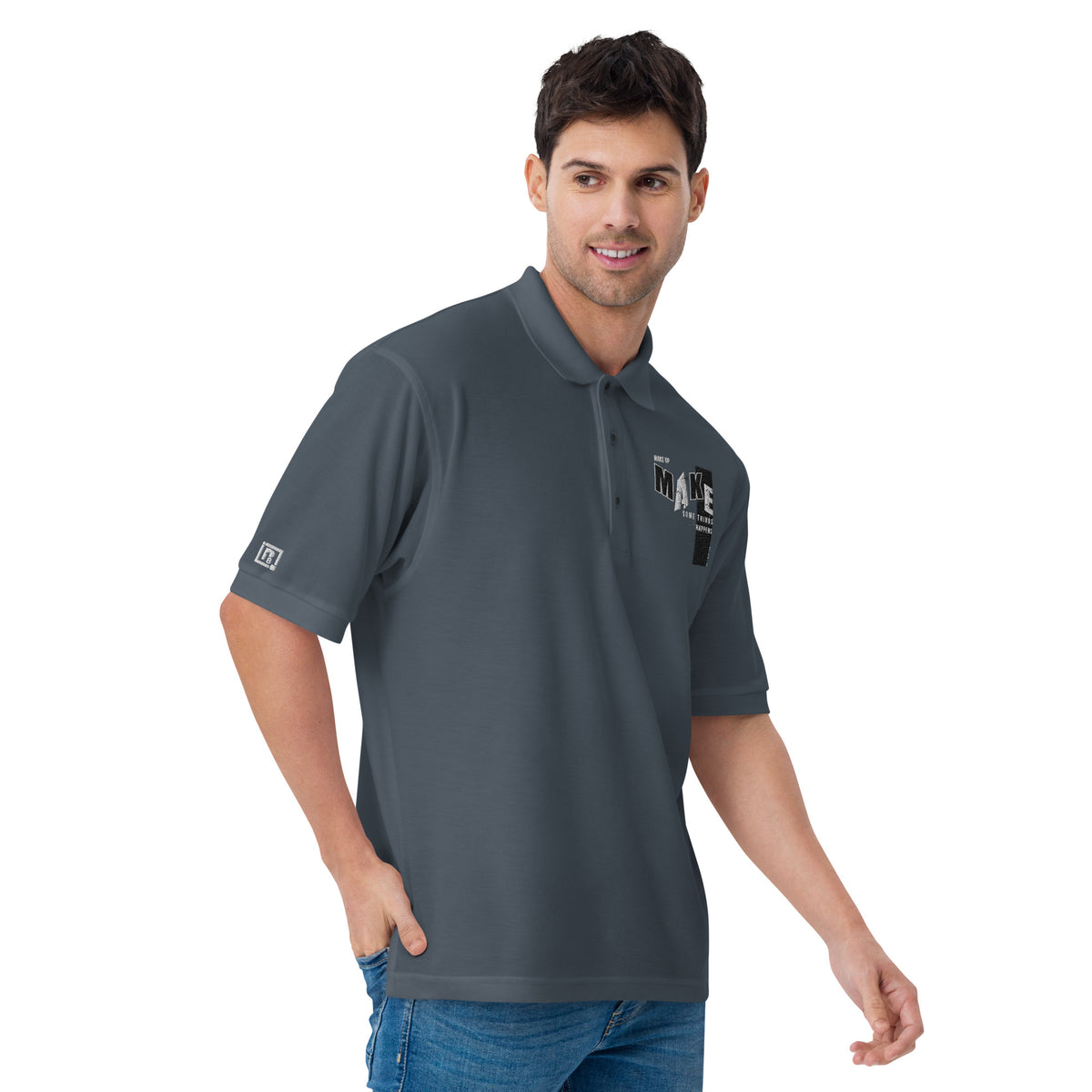 Men's SolidPremium Polo Neck Cotton T-Shirt