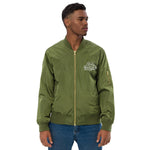 Men’s Olive Green Bomber Jacket – Sleek, Lightweight & Versatile