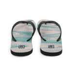 Women's Aqua Pastel Texture Flip Flops