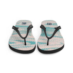 Women's Aqua Pastel Texture Flip Flops