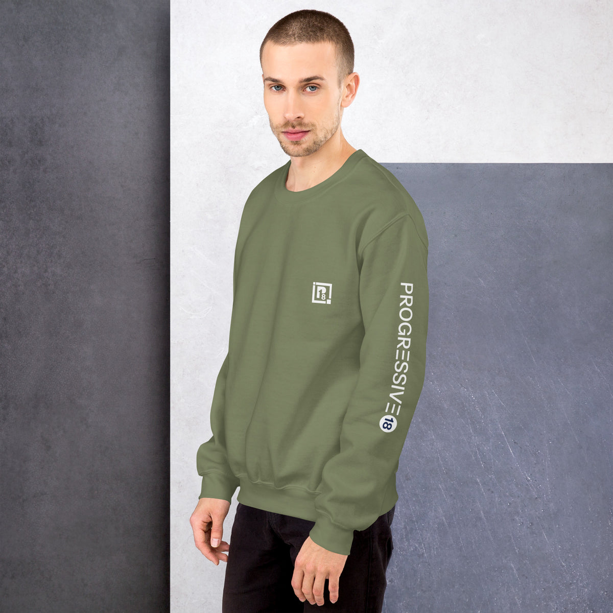 Men's Full Sleeve Solid Crew-Neck Sweatshirt