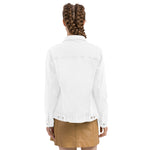 Women's Classic White Denim Jacket