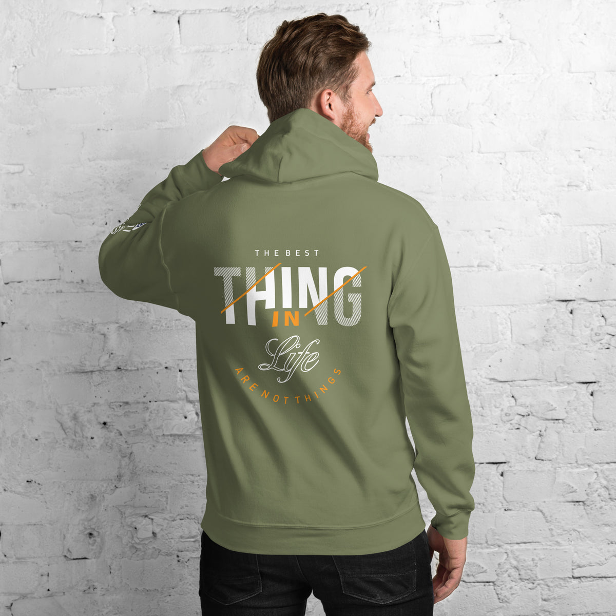 Men's Unisex Heavy Blend Regular Fit Hoodie (Military Green)