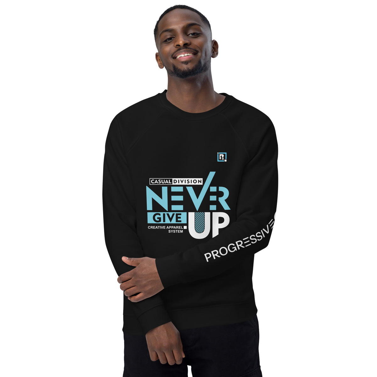 Men's Full Sleeve Never Give Up Printed Sweatshirt