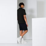 Men's Polo Collar Regular Fit Pure Cotton Navy Blue T-Shirt