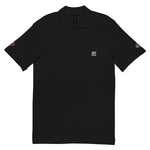 Black Unisex Piqué Polo Collar Pure Cotton T-Shirt