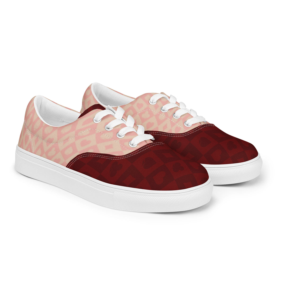 Women’s lace-up canvas shoes