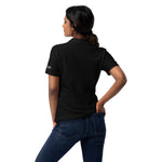 Women’s Black Embroidered Polo T-Shirt